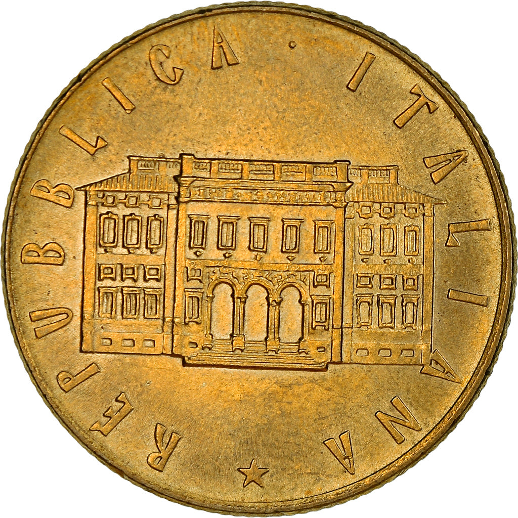 Coin, Italy, 200 Lire, 1981, Rome, AU(50-53), Aluminum-Bronze, KM:109