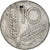 Moneta, Włochy, 10 Lire, 1954, Rome, F(12-15), Aluminium, KM:93