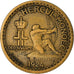 Coin, Monaco, Louis II, 50 Centimes, 1924, Poissy, VF(30-35), Aluminum-Bronze
