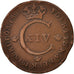 Moneta, Svezia, Carl XIV Johan, 1/2 Skilling, 1824, BB, Rame, KM:596