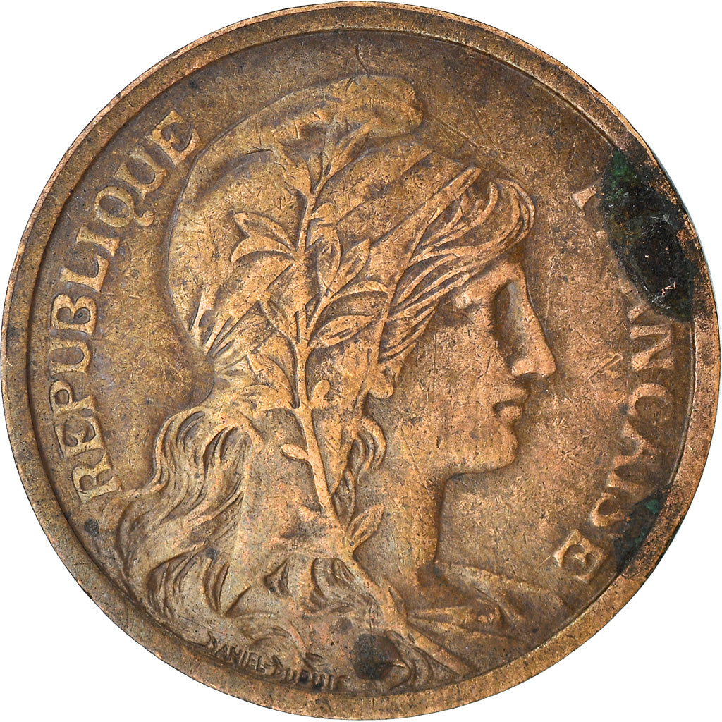 Monnaie, France, Dupuis, 2 Centimes, 1907, Paris, TB+, Bronze, Gadoury:107