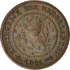 Coin, Netherlands, 1/2 Cent, 1901, EF(40-45), Bronze, KM:109