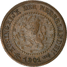 Moneta, Holandia, 1/2 Cent, 1901, EF(40-45), Brązowy, KM:109