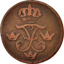 Moneda, Suecia, Frederick I, Ore, S.M., 1738, BC+, Cobre, KM:416.1