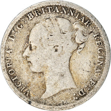 Monnaie, Grande-Bretagne, Victoria, 3 Pence, 1884, B+, Argent, KM:730