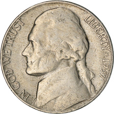 Moeda, Estados Unidos da América, Jefferson Nickel, 5 Cents, 1957, U.S. Mint