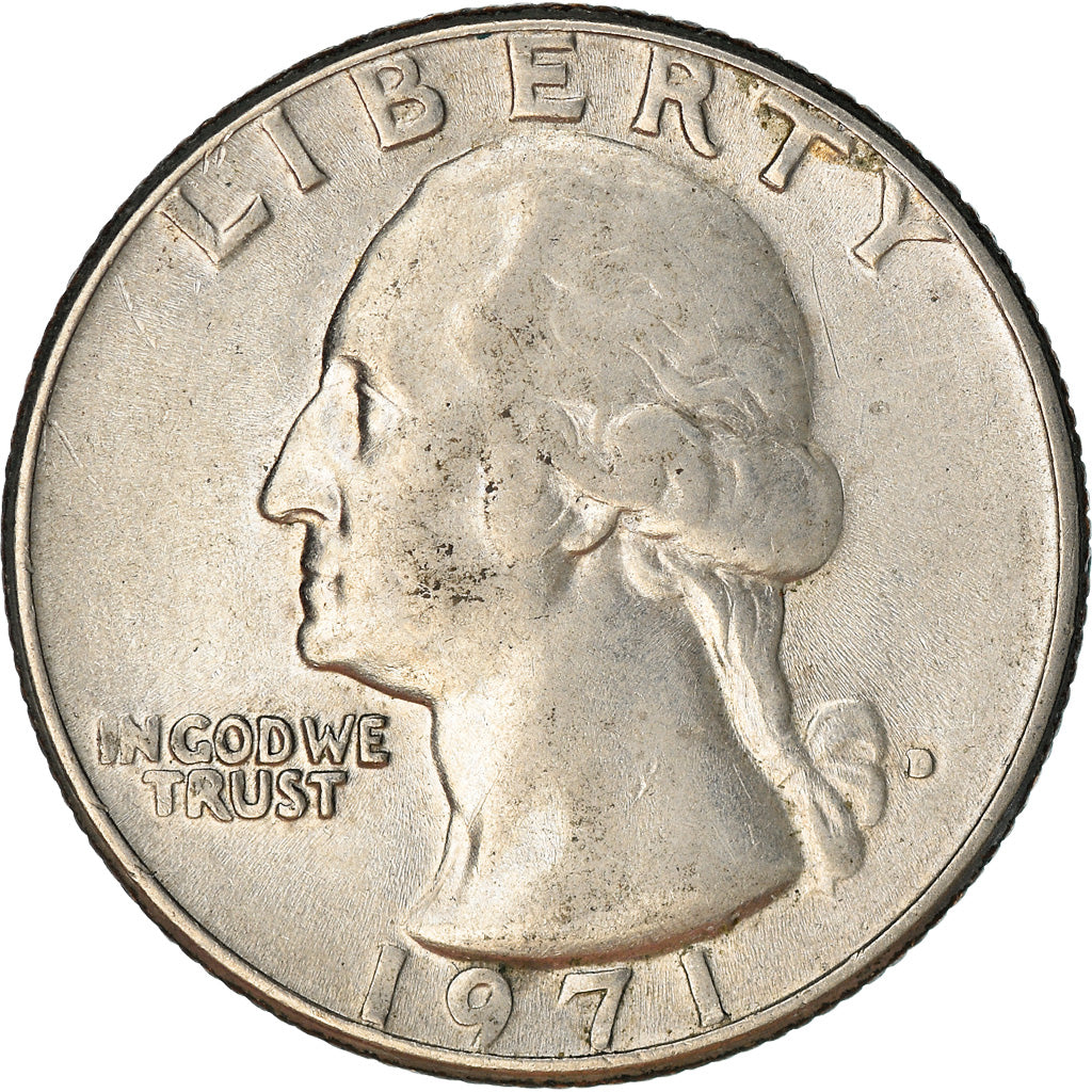 Coin, United States, Washington Quarter, Quarter, 1971, U.S. Mint, Denver