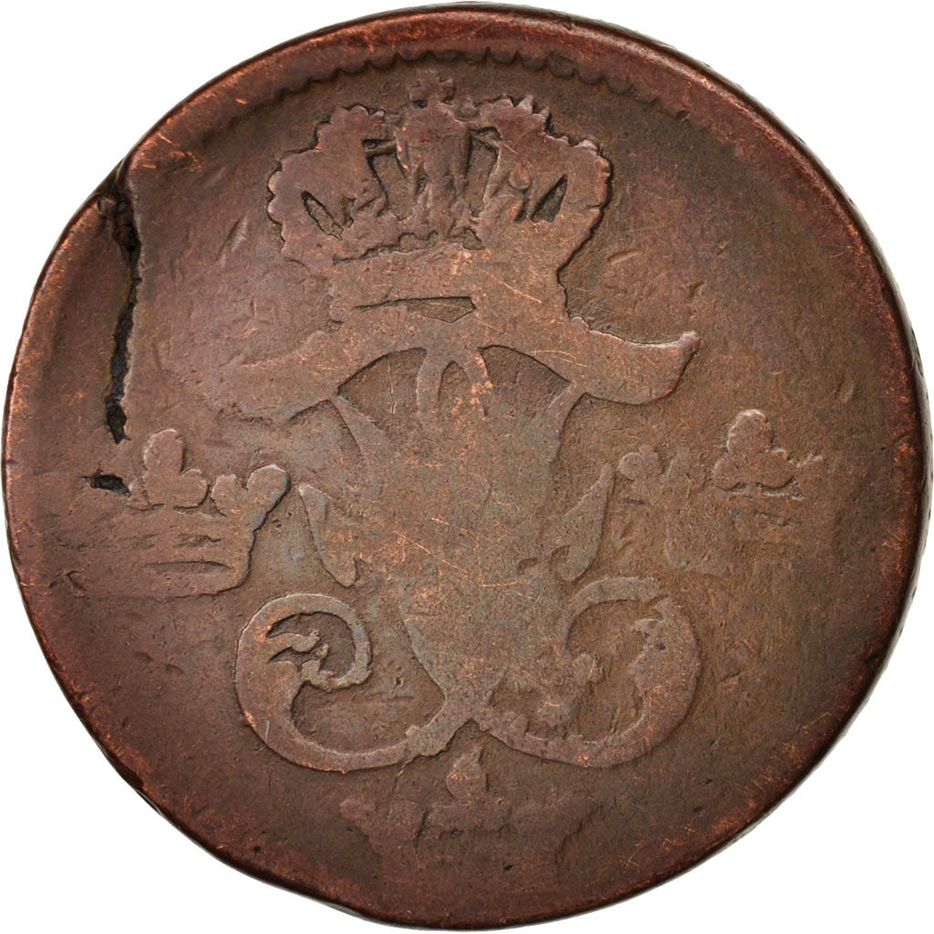 Moneta, Svezia, Frederick I, Ore, S.M., 1748, B+, Rame, KM:416.1