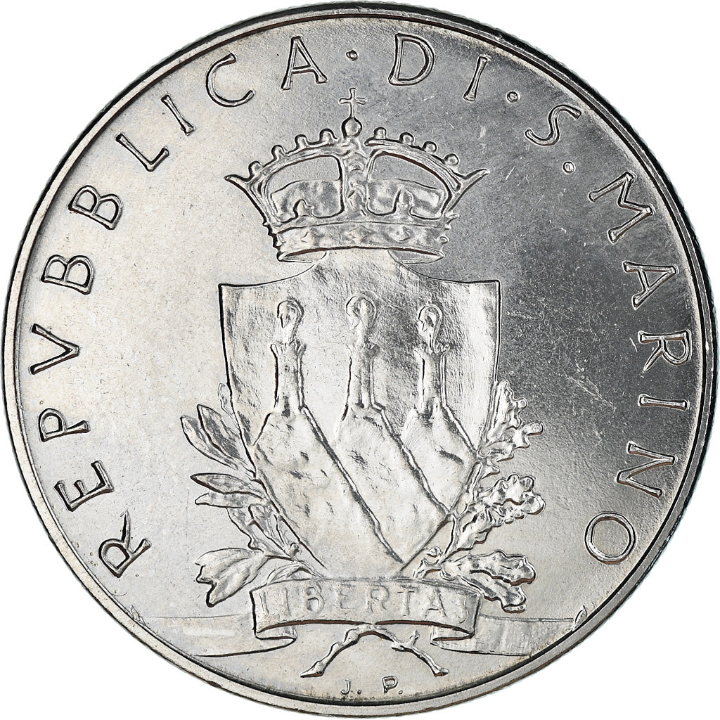 Munten, San Marino, 100 Lire, 1979, Rome, FR+, Staal, KM:95