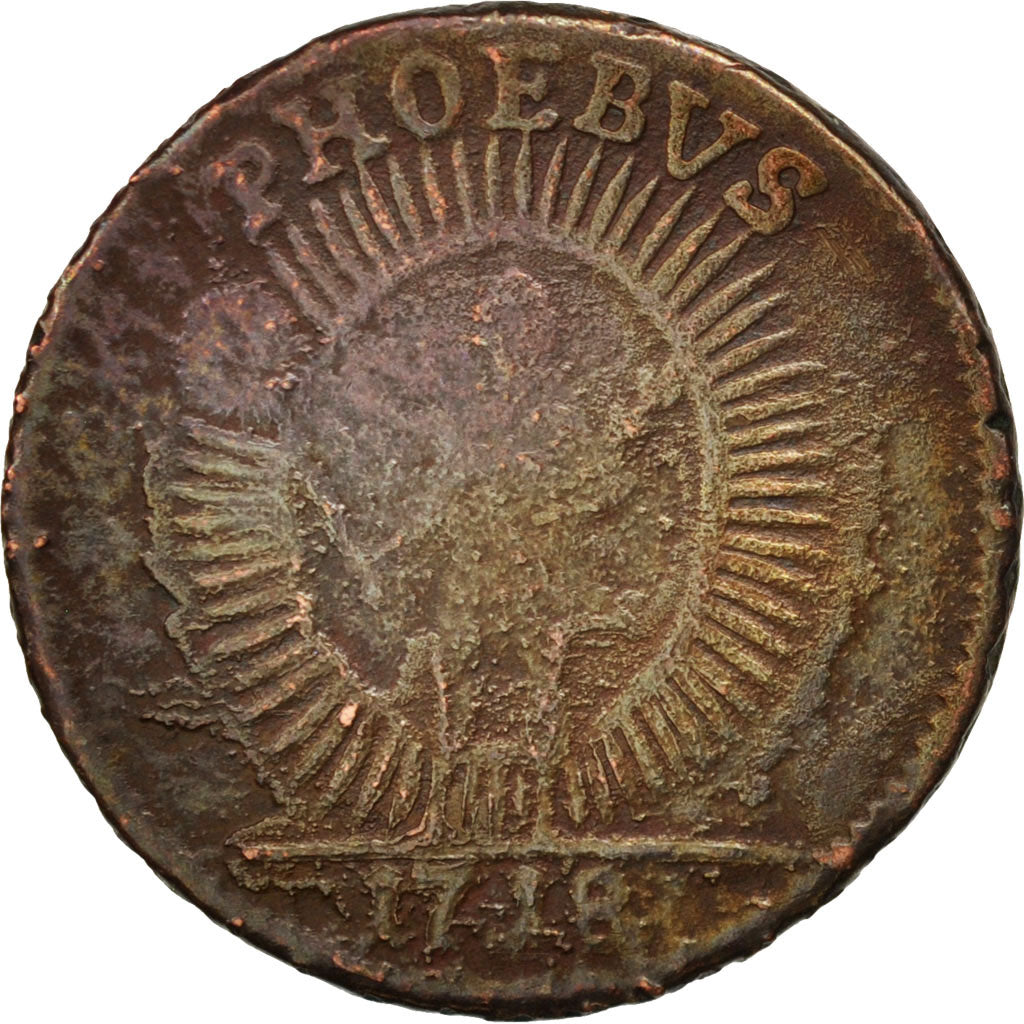 Sweden, Carl XII, Daler, 1718, F(12-15), Copper, KM:359