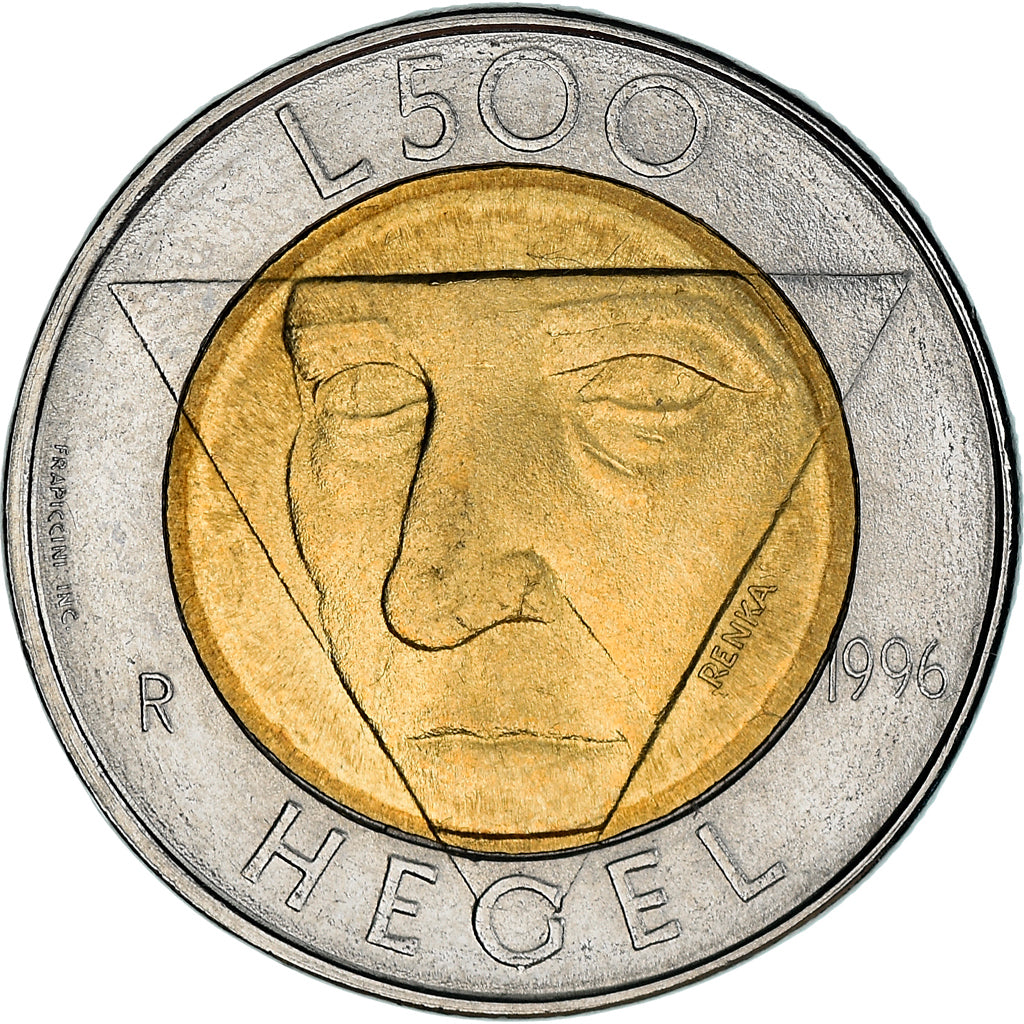 Coin, San Marino, 500 Lire, 1996, Rome, MS(63), Bi-Metallic, KM:357