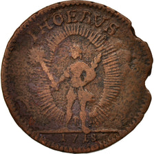 Sweden, Carl XII, Daler, 1718, AG(3), Copper, KM:359