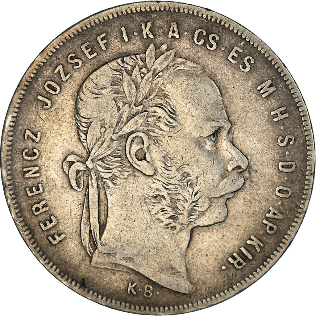 Moneta, Ungheria, Franz Joseph I, Forint, 1879, Kremnitz, MB+, Argento, KM:453.1
