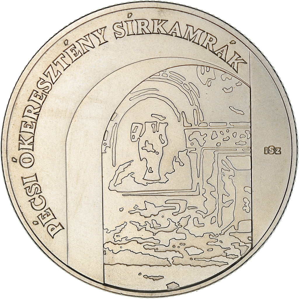 Coin, Hungary, Ancient Christian Necropolis of Pécs, 5000 Forint, 2004