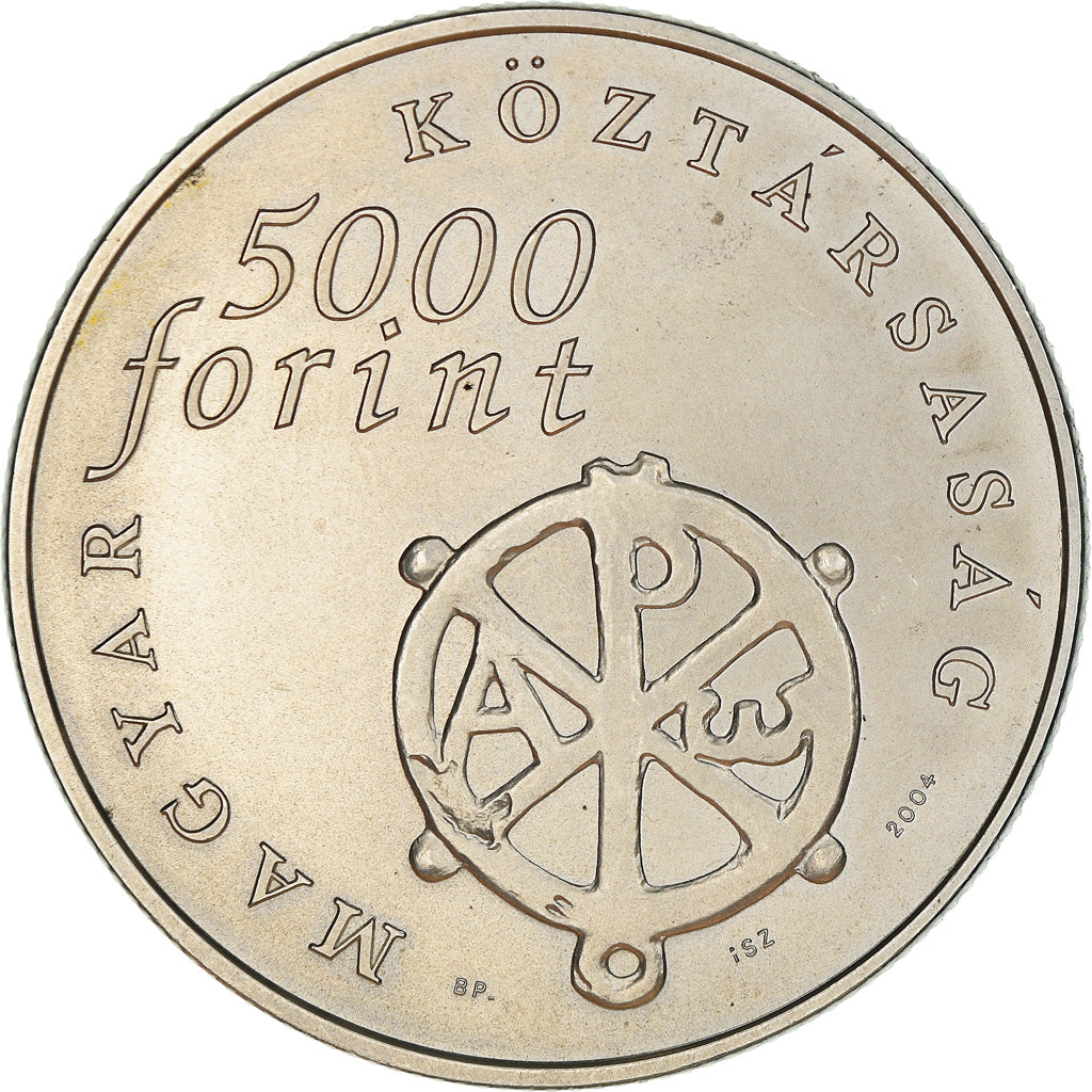 Coin, Hungary, Ancient Christian Necropolis of Pécs, 5000 Forint, 2004