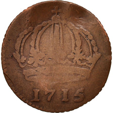 Schweden, Carl XII, Daler, 1715, F(12-15), Copper, KM:352