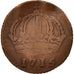 Schweden, Carl XII, Daler, 1715, F(12-15), Copper, KM:352