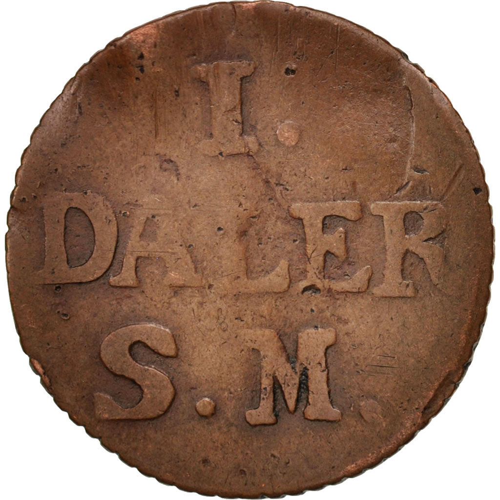 Schweden, Carl XII, Daler, 1715, F(12-15), Copper, KM:352