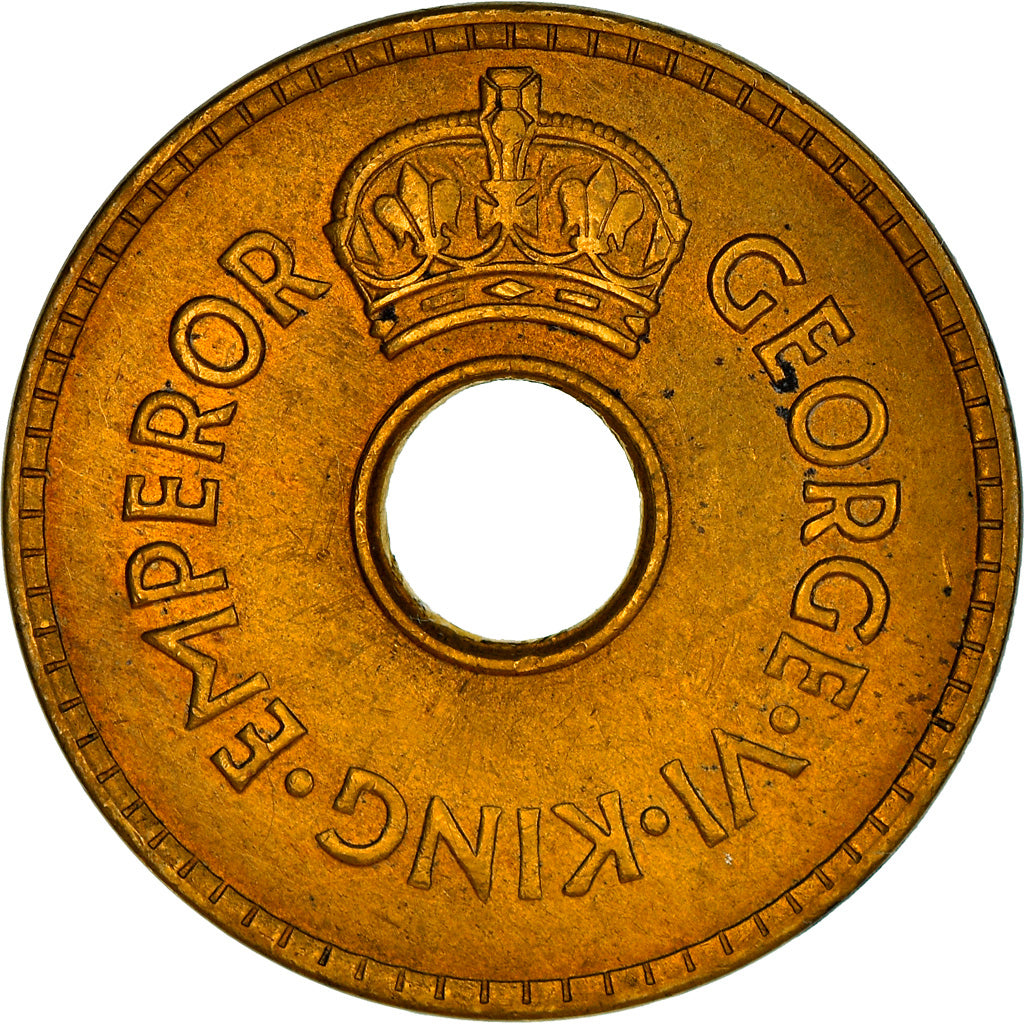 Monnaie, Fiji, George VI, Penny, 1942, TTB, Laiton, KM:7a