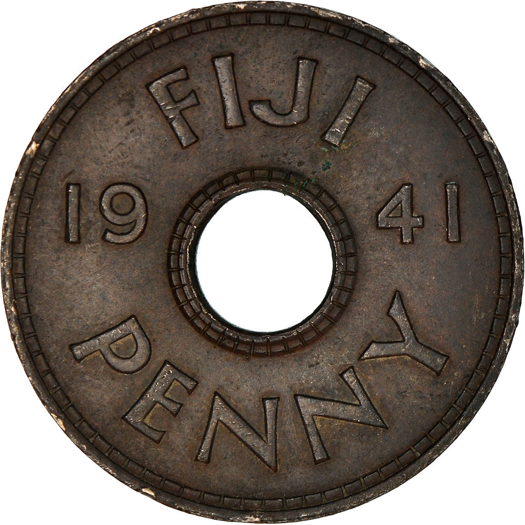 Coin, Fiji, Penny, 1941, EF(40-45), Cupro-nickel, KM:7.