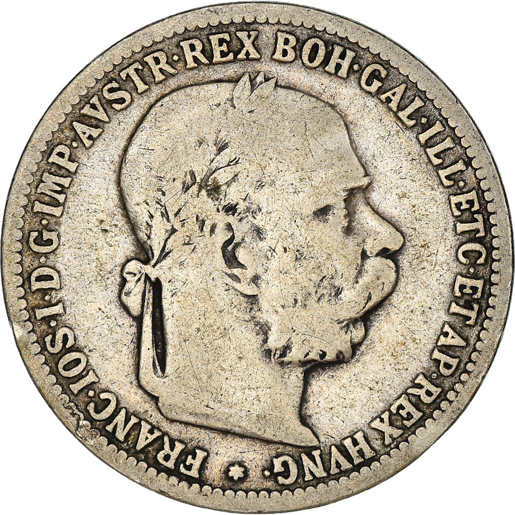 Coin, Austria, Franz Joseph I, Corona, 1893, VF(20-25), Silver, KM:2804