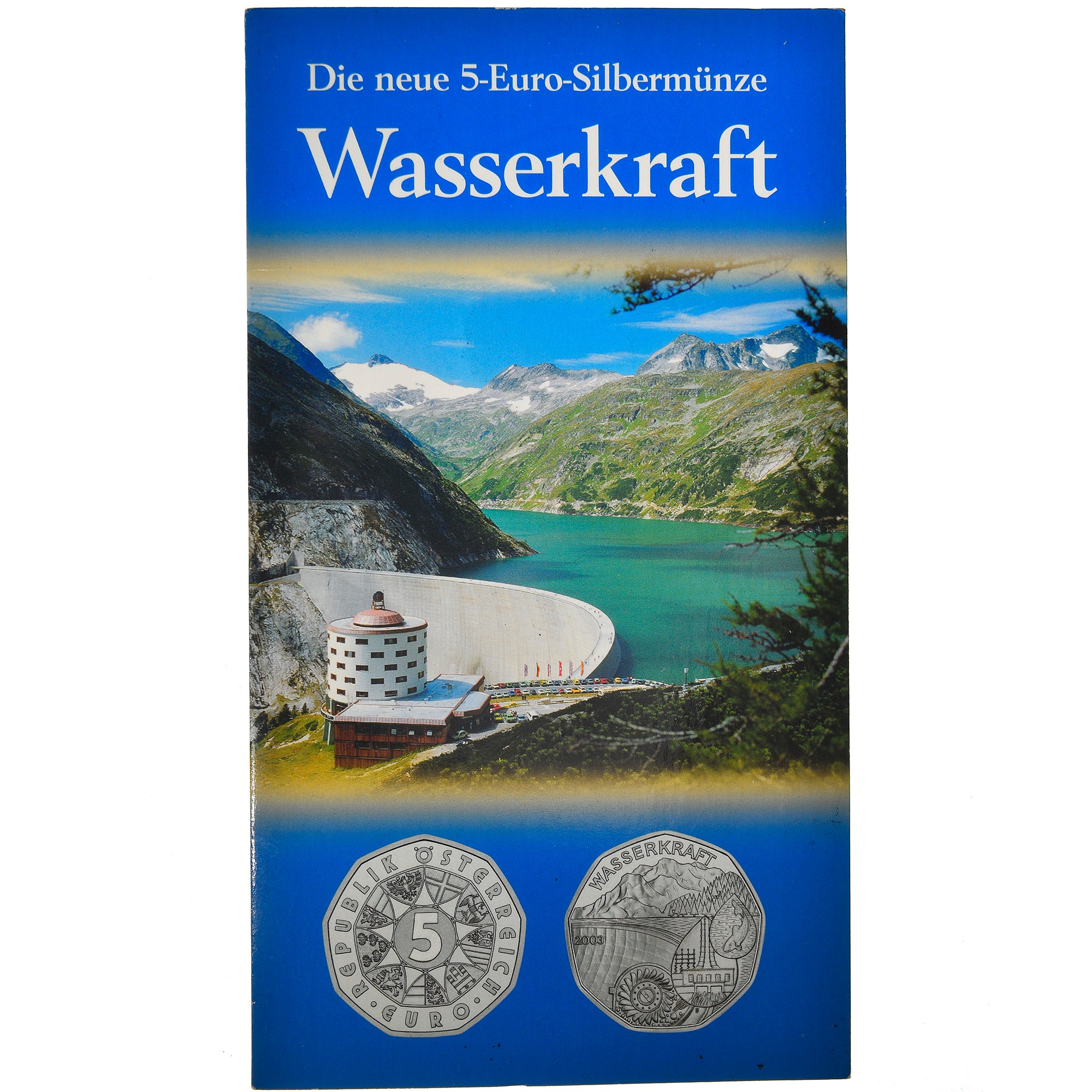 Austria, 5 Euro, Waterpower, 2003, FDC, MS(65-70), Silver, KM:3105