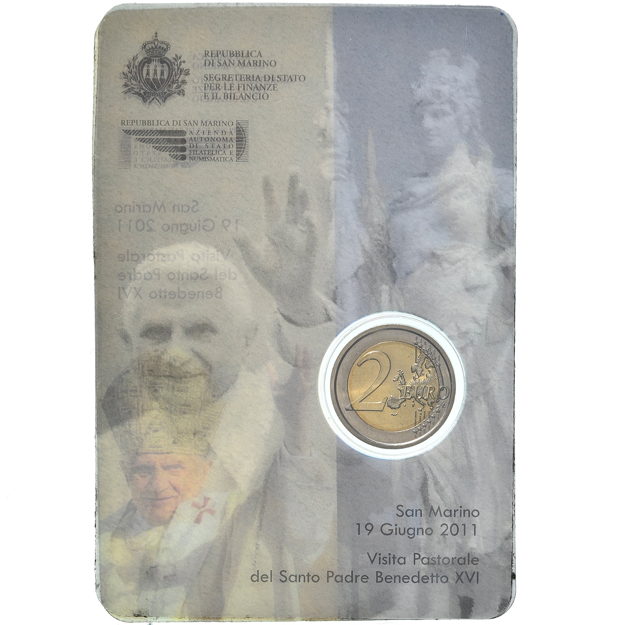 San Marino, 2 Euro, 2011, Rome, FDC, FDC, Bi-metallico, KM:486