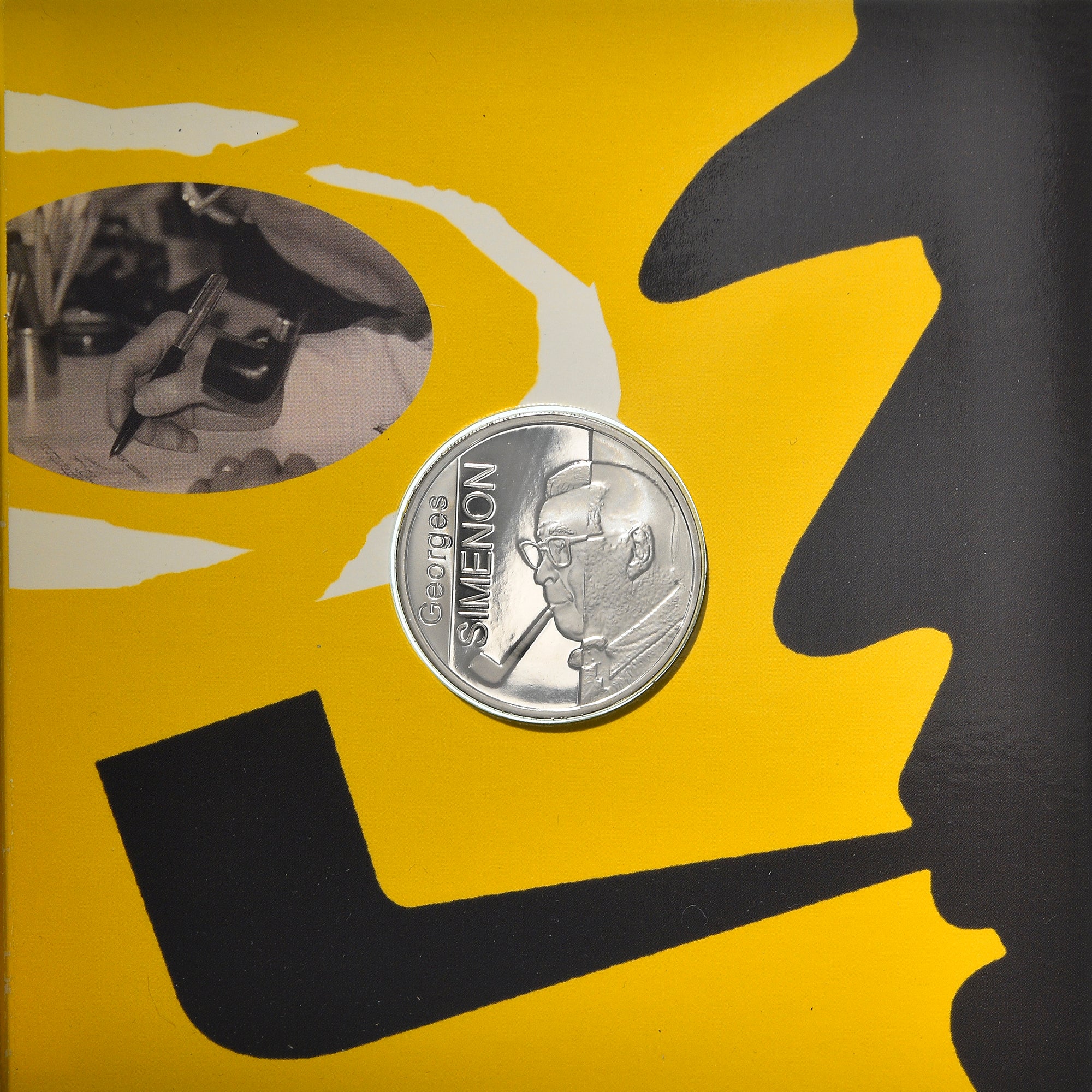 Belgium, 10 Euro, Georges Simenon, 2003, BE, MS(65-70), Silver, KM:235