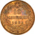 Moneta, Włochy, Umberto I, 10 Centesimi, 1893, Birmingham, AU(50-53), Miedź
