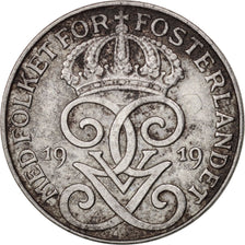 Svezia, Gustaf V, Ore, 1919, BB, Ferro, KM:789