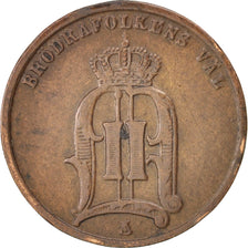 Svezia, Oscar II, Ore, 1874, BB, Bronzo, KM:734