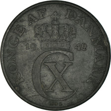 Coin, Denmark, Christian X, 5 Öre, 1942, Copenhagen, EF(40-45), Zinc, KM:834a