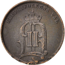Svezia, Oscar II, Ore, 1874, MB+, Bronzo, KM:734