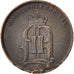 Svezia, Oscar II, Ore, 1874, MB+, Bronzo, KM:734