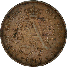 Coin, Belgium, Albert I, 2 Centimes, 1911, VF(30-35), Copper, KM:65