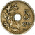 Munten, België, 5 Centimes, 1907, FR+, Cupro-nikkel, KM:55