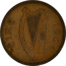 Münze, IRELAND REPUBLIC, 1/2 Penny, 1964, SS, Bronze, KM:10