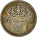 Moneda, Suecia, Gustaf V, 10 Öre, 1937, MBC, Plata, KM:780