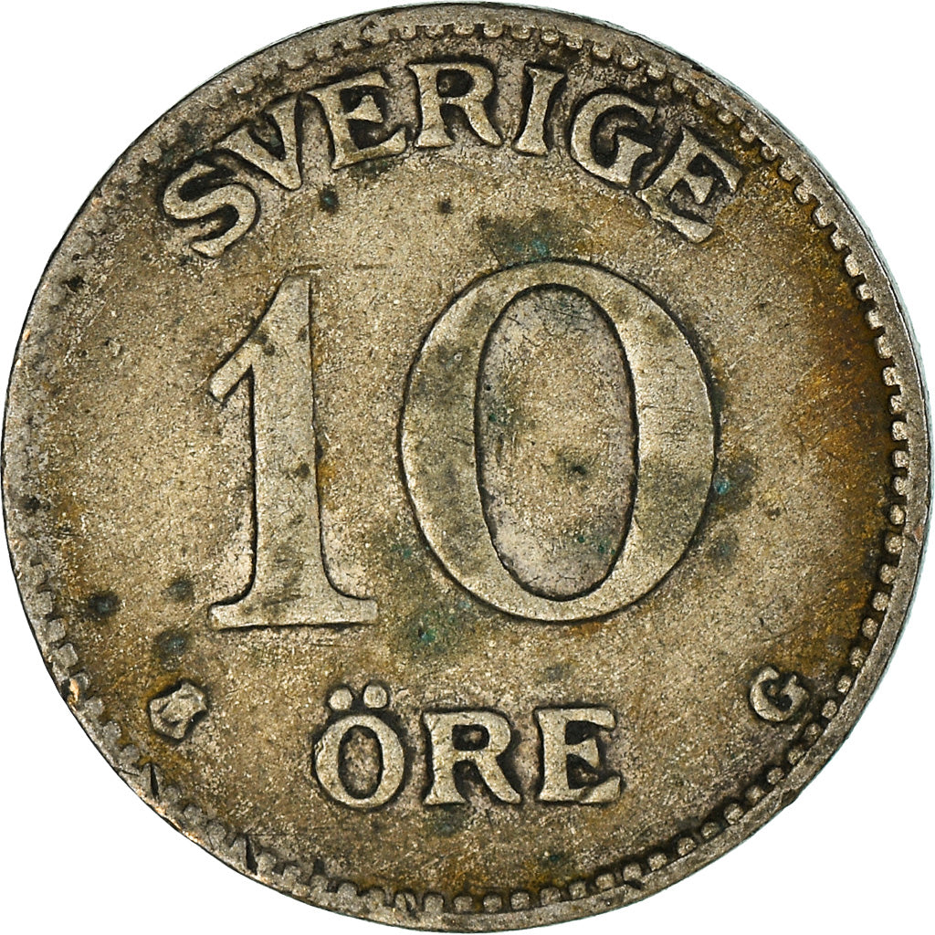 Coin, Sweden, Gustaf V, 10 Öre, 1937, EF(40-45), Silver, KM:780