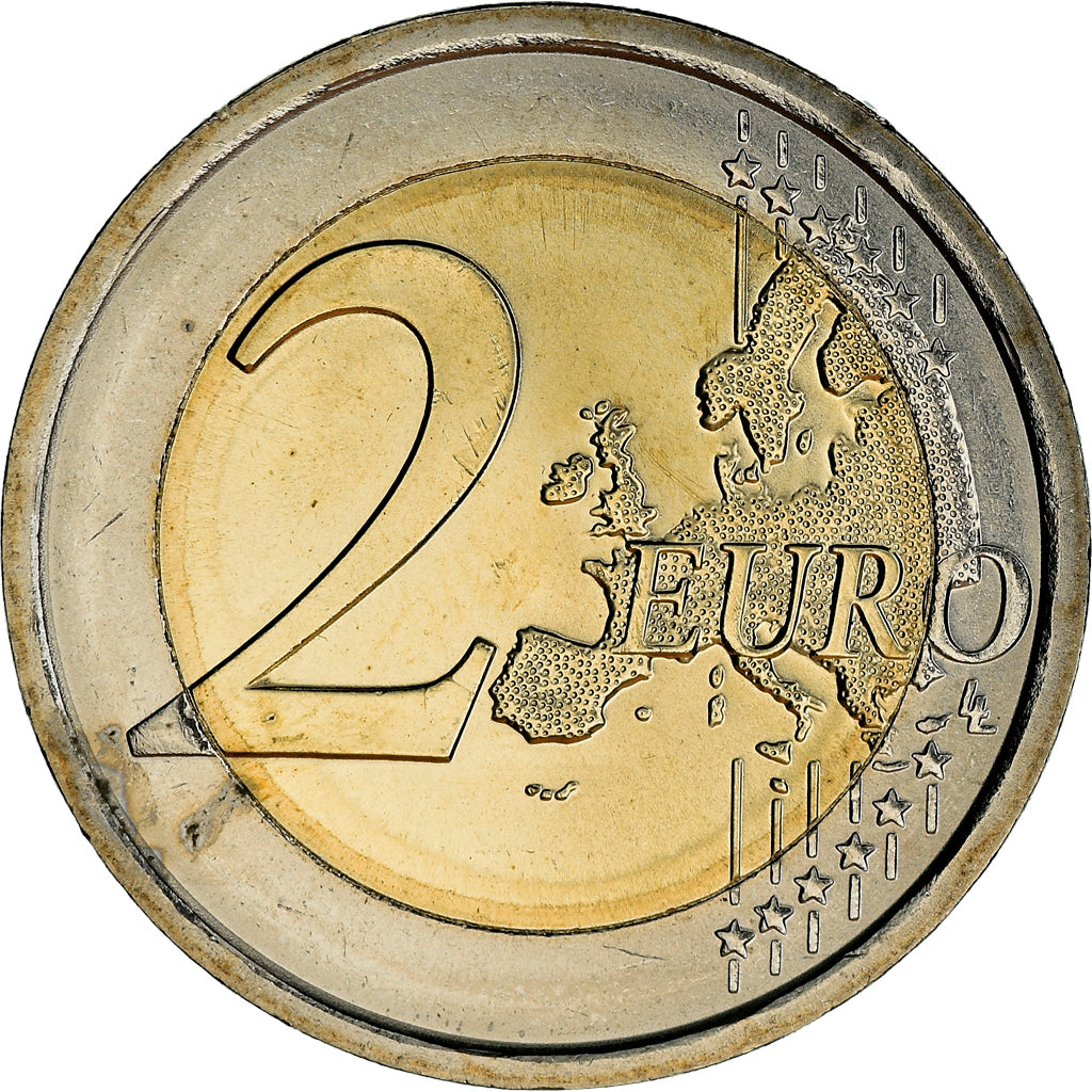 San Marino, 2 Euro, 2nd map, 2019, MS(65-70), Bi-Metallic, KM:New
