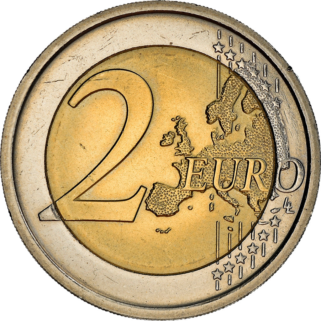 San Marino, 2 Euro, Sandro Botticelli, 2010, MS(63), Bi-Metallic, KM:New