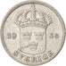 Münze, Schweden, Gustaf V, 50 Öre, 1936, SS, Silber, KM:788