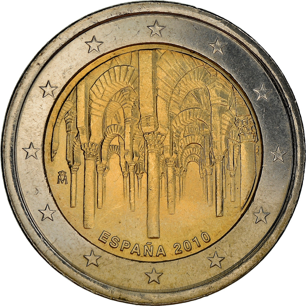 España, 2 Euro, 2010, Madrid, SC, Bimetálico, KM:1152