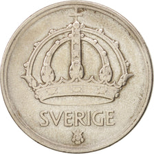 Münze, Schweden, Gustaf V, 50 Öre, 1945, SS, Silber, KM:817