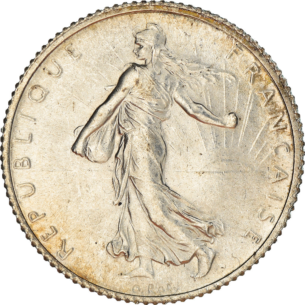Coin, France, Semeuse, Franc, 1920, Paris, AU(55-58), Silver, KM:844.1