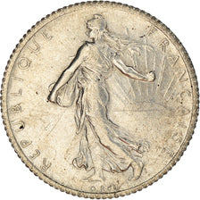 Coin, France, Semeuse, Franc, 1919, Paris, EF(40-45), Silver, KM:844.1