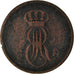 Coin, German States, HANNOVER, Ernst August, 2 Pfennig, 1851, VF(20-25), Copper