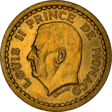 Moeda, Mónaco, 2 Francs, 1943, Paris, AU(55-58), Cobre-Alumínio, Gadoury:MC134