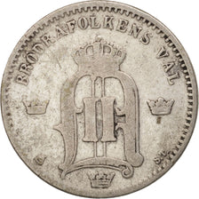 Monnaie, Suède, Oscar II, 25 Öre, 1876, TTB, Argent, KM:738