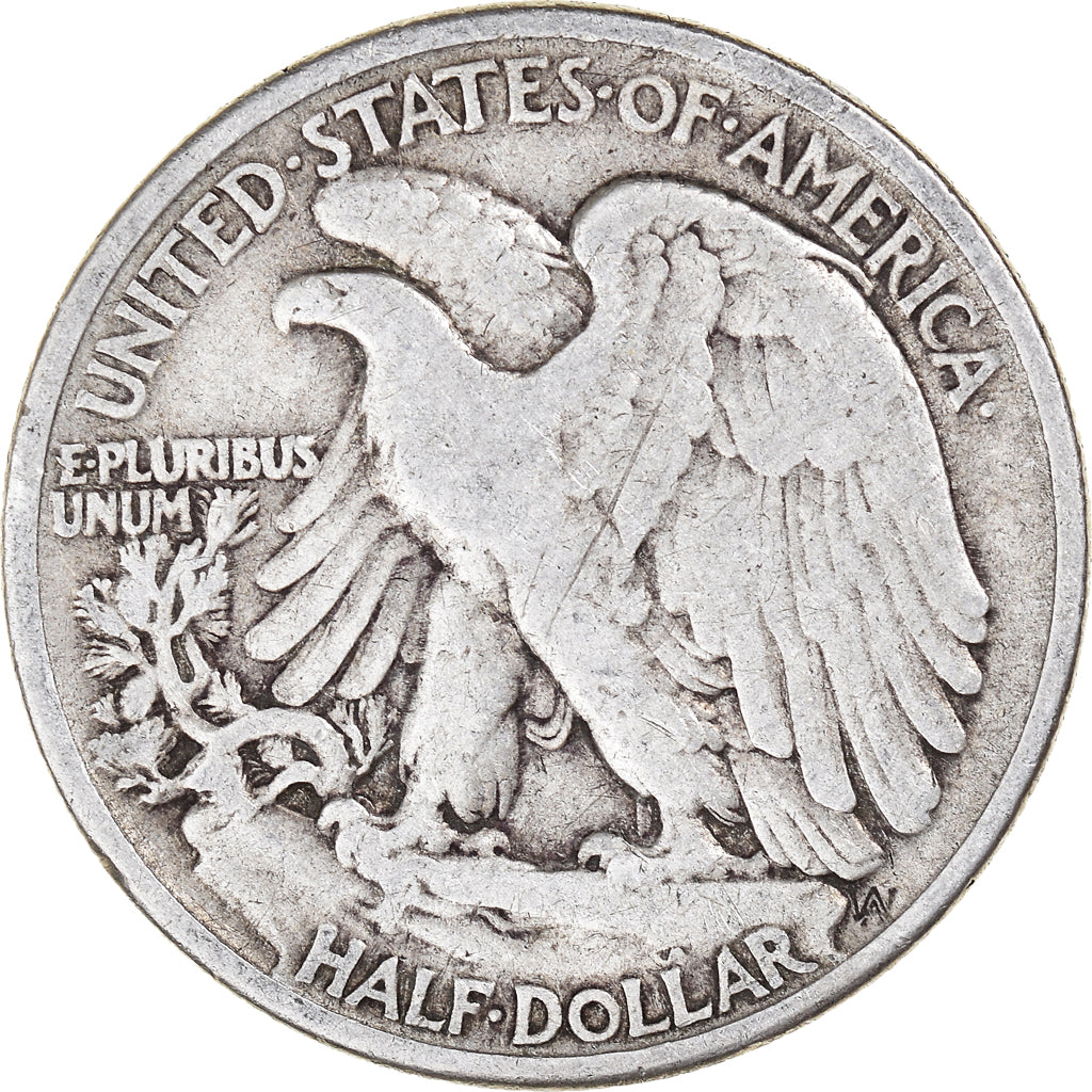 Coin, United States, Walking Liberty Half Dollar, Half Dollar, 1942, U.S. Mint